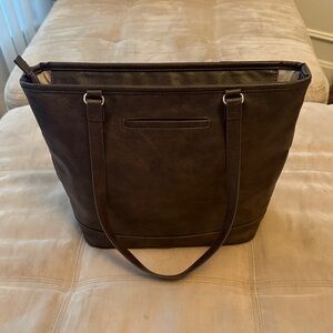 Thirty-One Elegant Brown Tote Bag